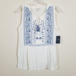 Lucky Brand Sleeveless Boho Top Small New